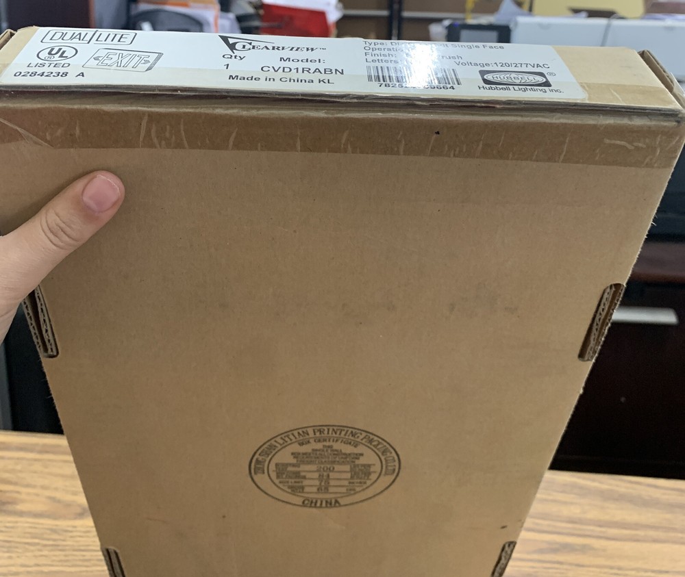 Clearview CVD1RABN die cast exit single face Sealed