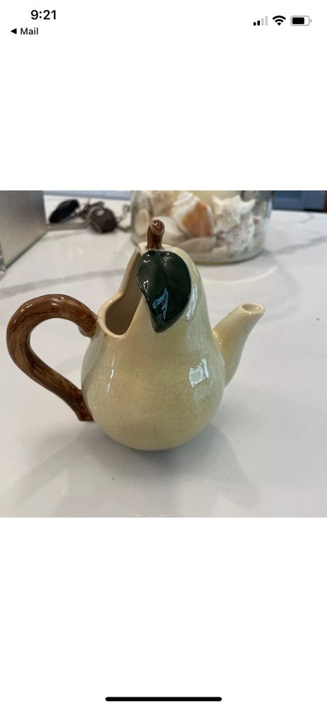 Vintage Porcelain Ceramic Pear Pitcher