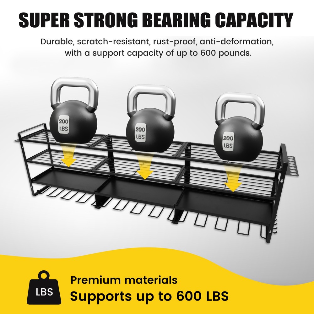 Power Tool Organizer Wall Mounted Power Tool Rack Cordless 4-12 Drills Storage