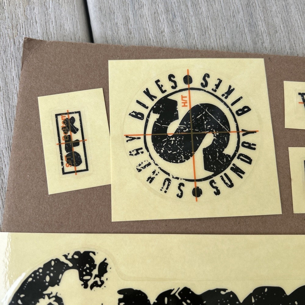 SUNDAY WAVELENGTH FRAME STICKER KIT GLOSSY Black