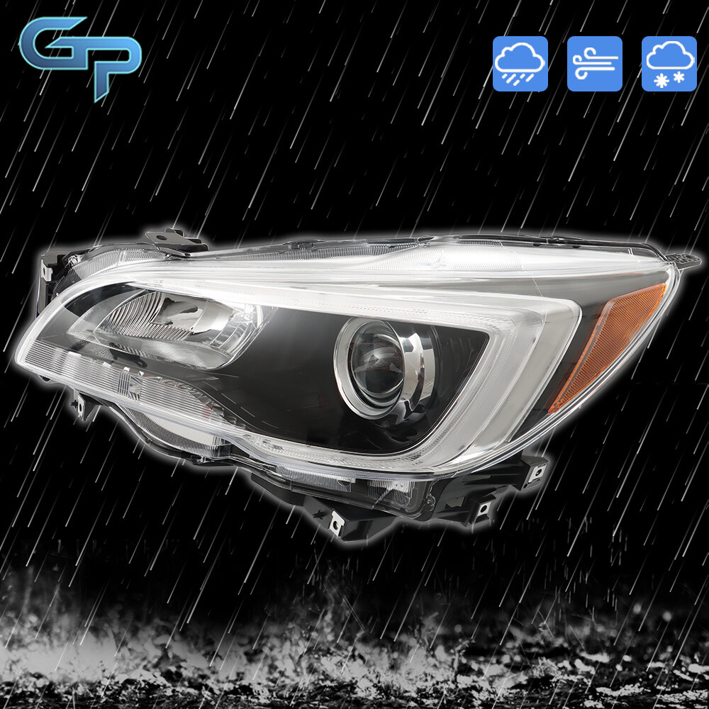 Driver Left Side Headlight For 2015-2017 Subaru Legacy/Outback Halogen Black