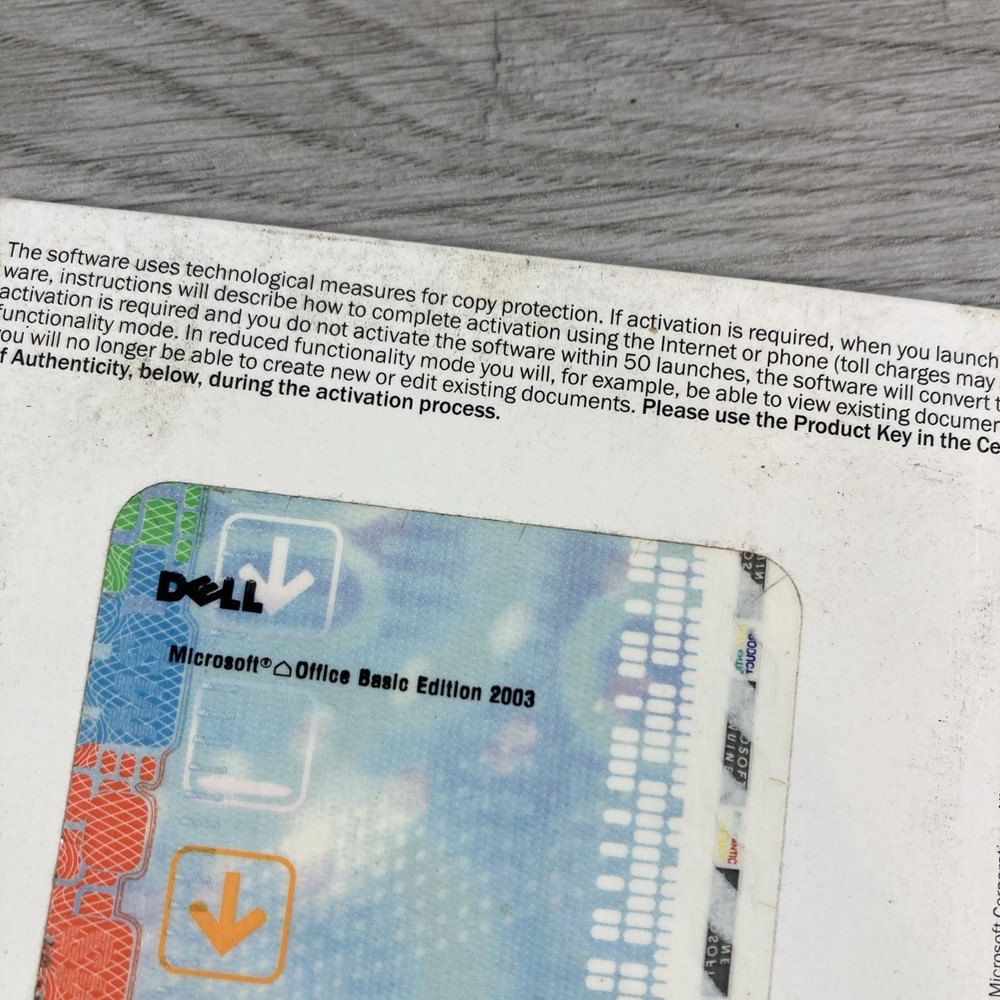 Microsoft Office Basic Edition 2003 with Product Key (Dell OEM)