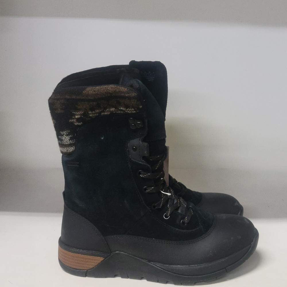 Muck Boot Apres Leather Boot Black Womens Size 7M