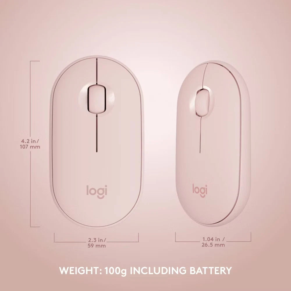 Logitech MK470 Keyboard - Pink