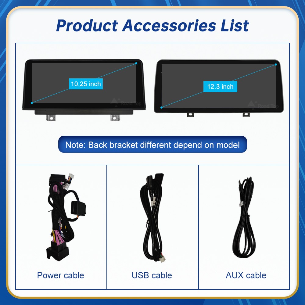 12.3" Carplay Wireless Screen Car for BMW 1 Series E81 E82 E87 E88 2008-2012 CIC