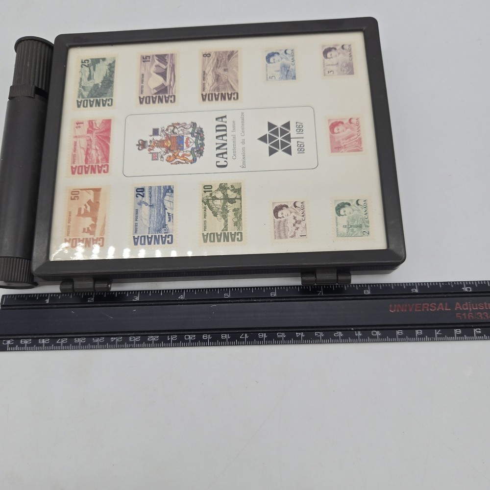 Canada Stamp Box Display Case - Centennial Issue 1867-1967 Souvenir Postage Box