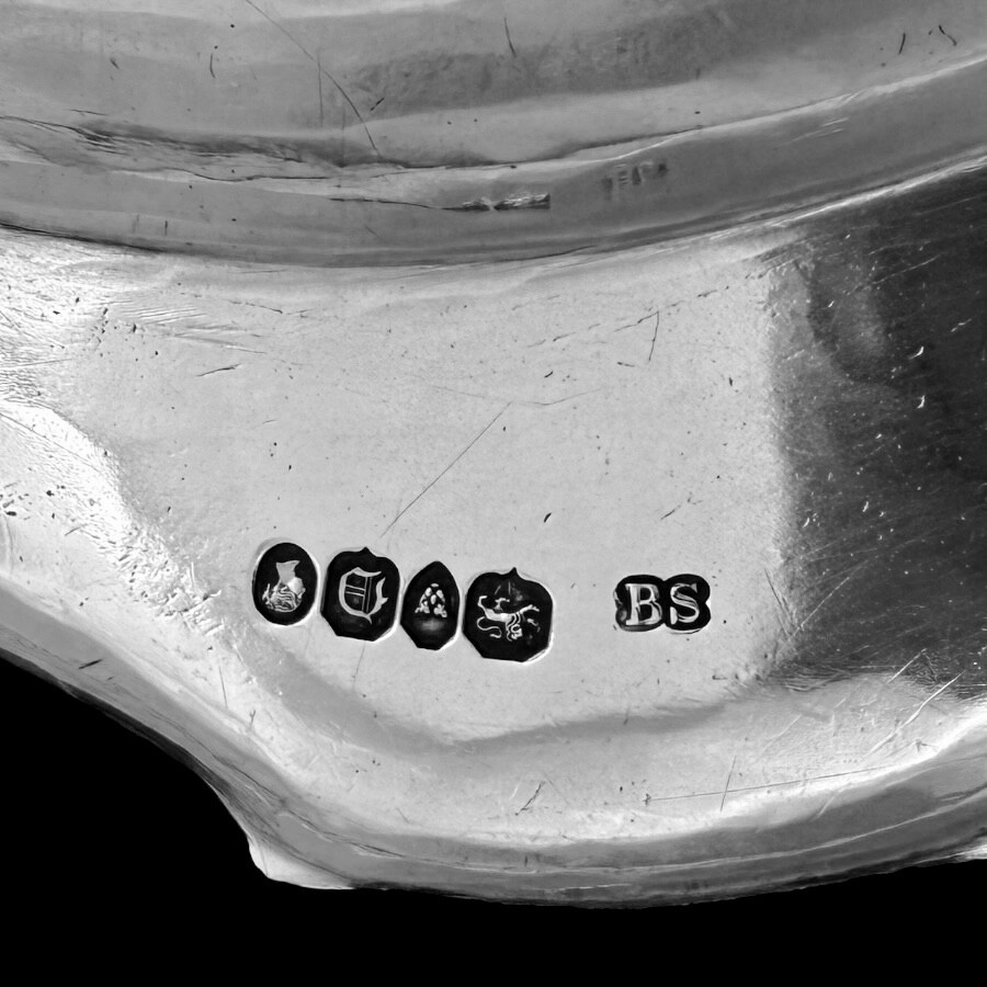 Victorian Silver Large Serving Dish London 1839 Benjamin Smith