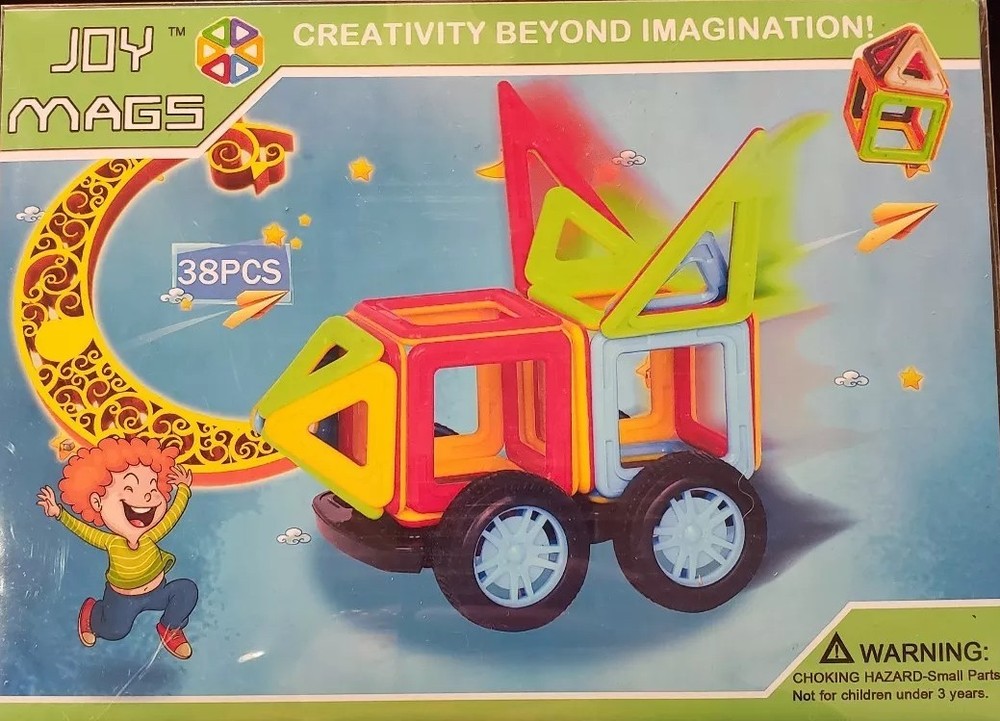 New! Joy Mags Creative Building Set For Brain Development Imagination (38 pcs)