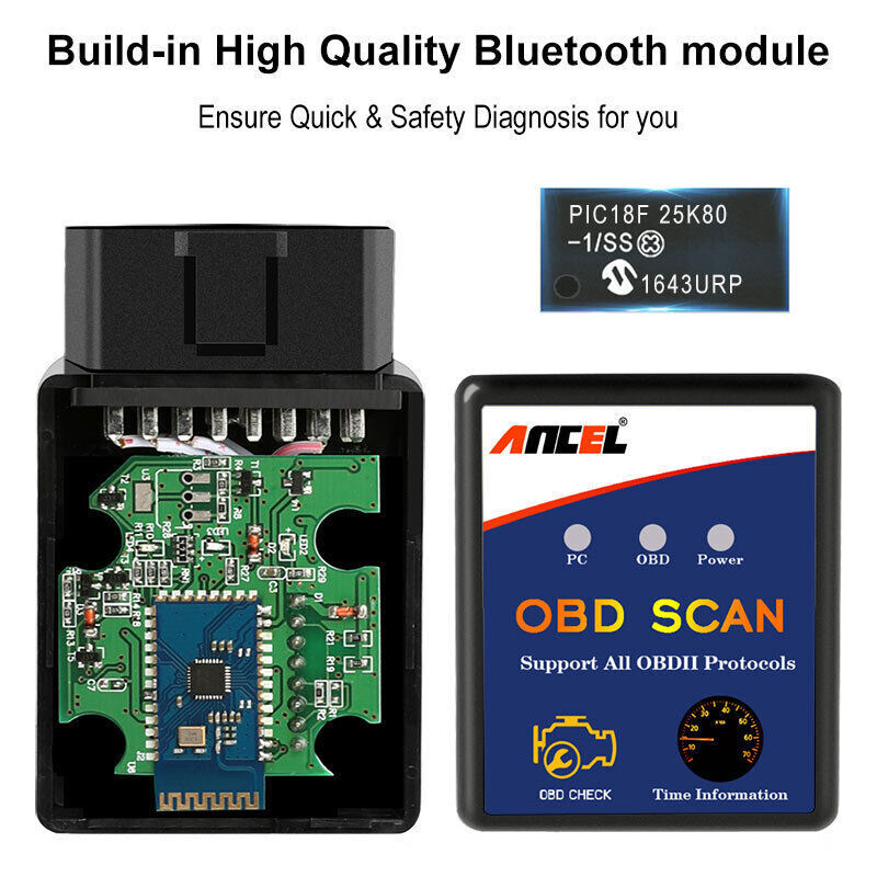ELM327 Bluetooth/WIFI Car Diagnostic Scanner Auto Fault Code Reader Tool OBD2