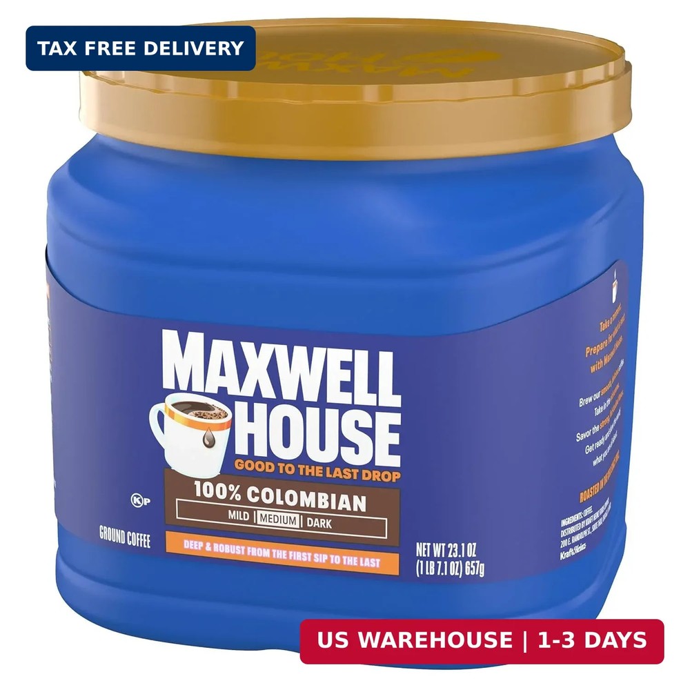 Maxwell House 23.1oz Ground Coffee Medium 100% Colombian Roast