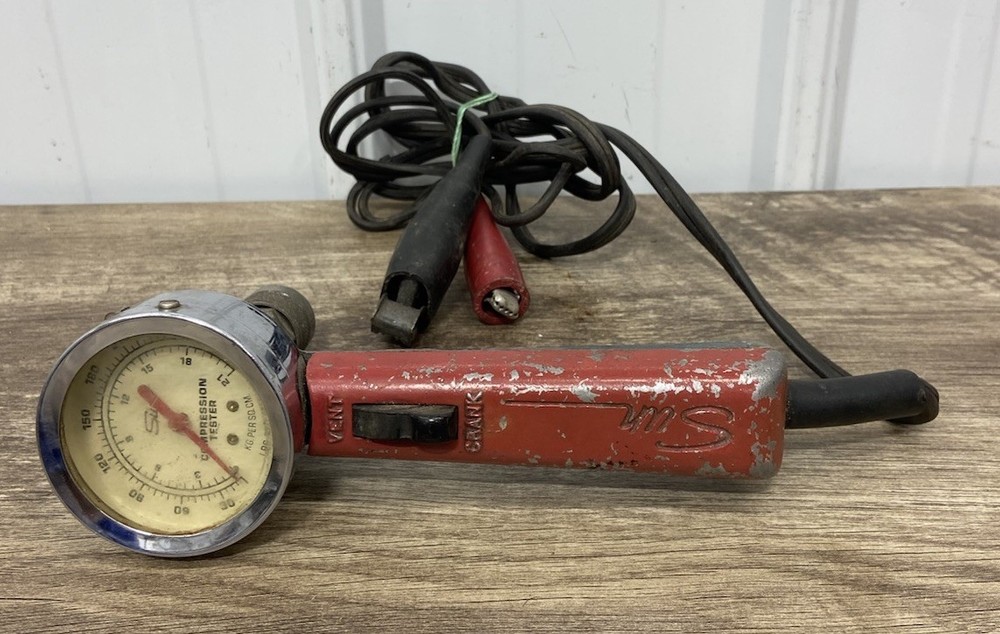 Rare vintage sun Universal Motor compression tester model 48 - Untested