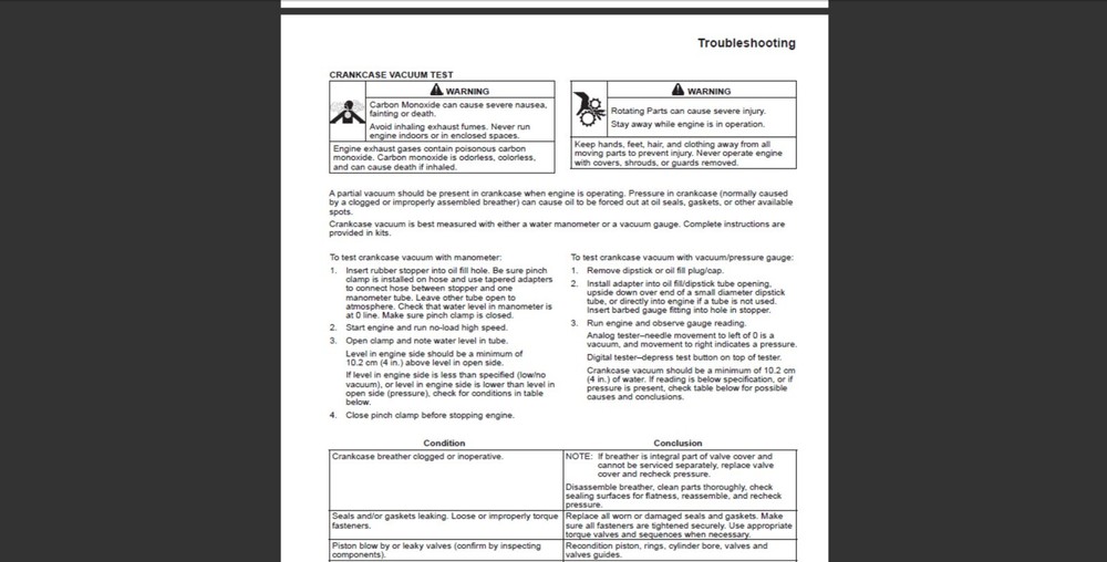 Kohler Engine Command PRO CH940 CH1000 Workshop Service manual