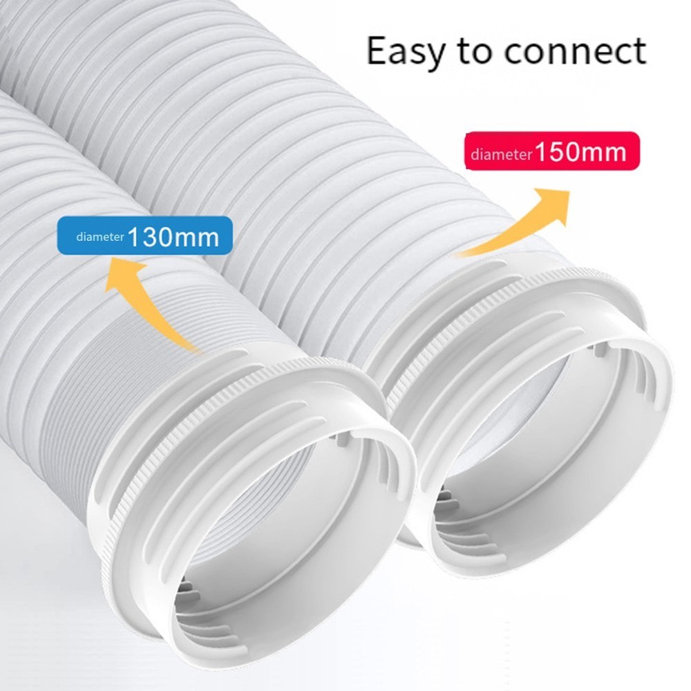 Secure Connection for Maximum Efficiency Portable AC Exhaust Hose Connector