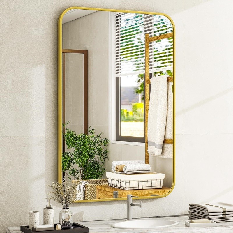 Rectangular Wall Mirror HD Explosion Proof Shatter Resistant Bathroom Decor New