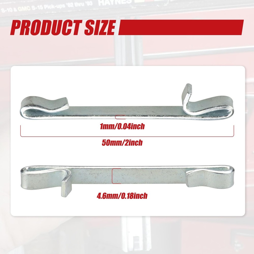 12 Pcs Early 2'' Double Loop Style Tool Box Drawer Slide Retaining Keeper Clips