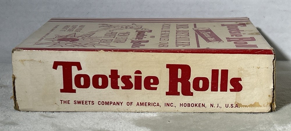 Tootsie Roll Candy Empty Display Box Bowling Graphic Tootsie Rolls READ