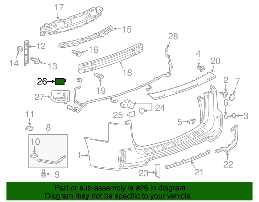 Genuine GM Side Obstacle Detection Control Module 84664804
