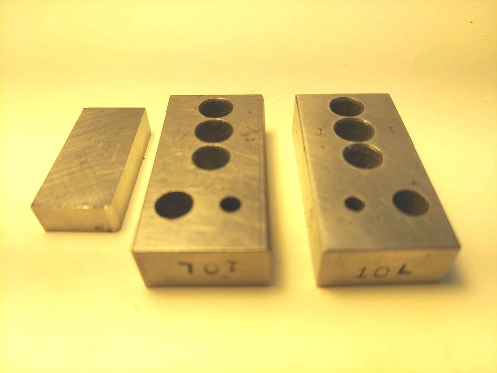 Set of 3 Surface Grinder Machine shop Parallel 2 BLOCKS RECTANGULAR 2”x 1"x .05"