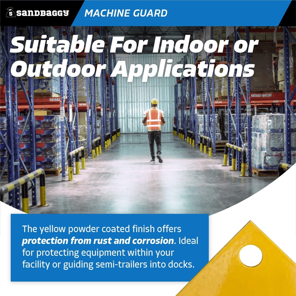 Sandbaggy High Profile Machine Safety Guard (24" H x 48" L) - Fixed Barrier