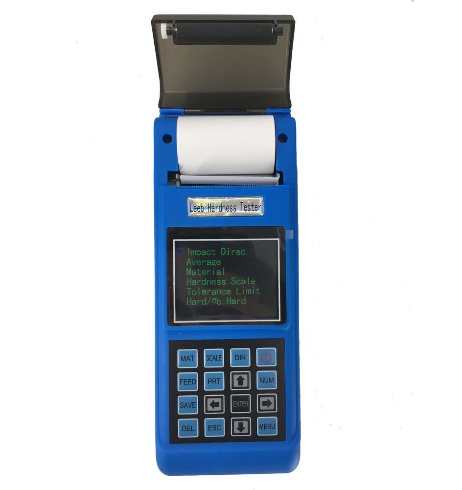 Leeb Rebound Hardness Test with D Impact Device USB Interface Built in Printer