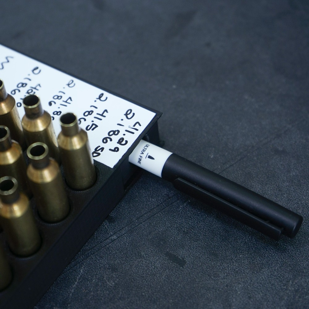 Whiteboard Reloading Block Tray for Ammo Load Development 30 Cal .223 Remington