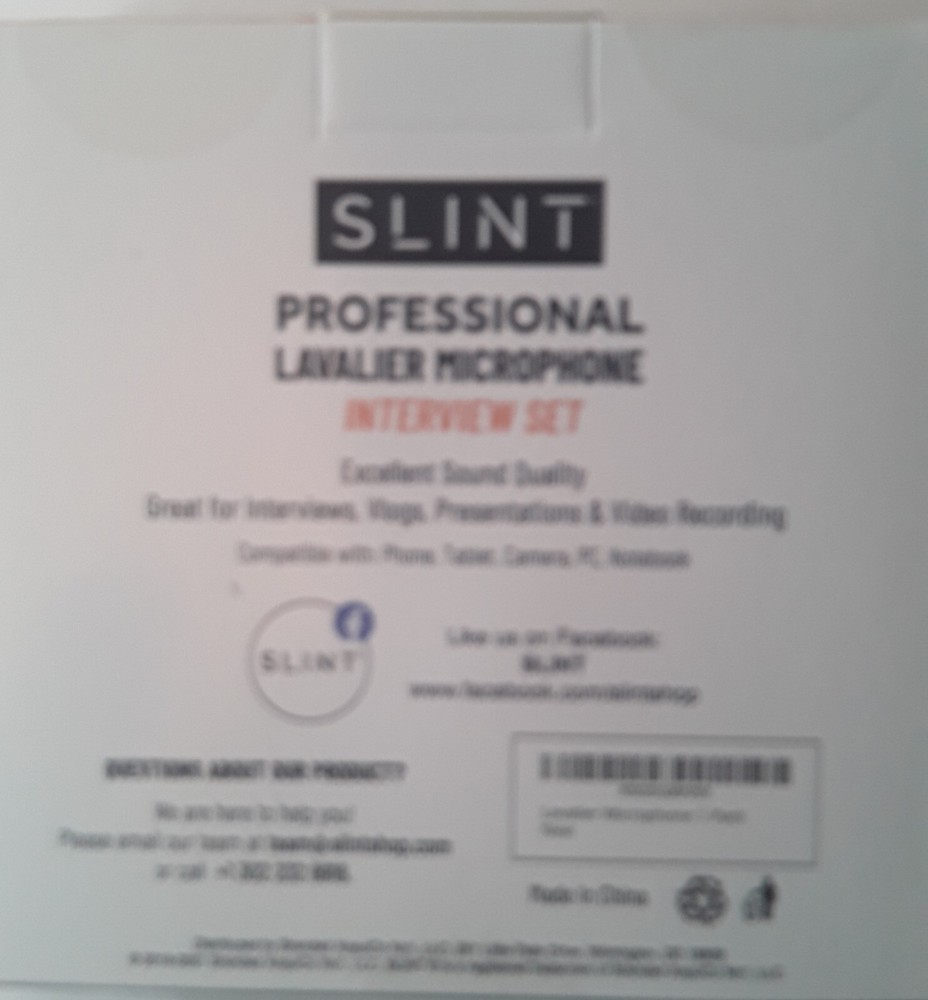 Slint Professional Lavalier iPhone Compatible Microphone Interview Set