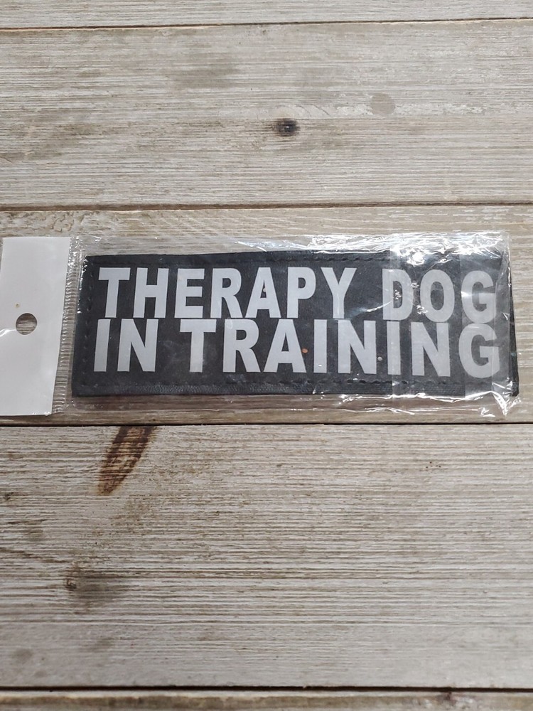 Reflective Therapy Dog In Training Patches