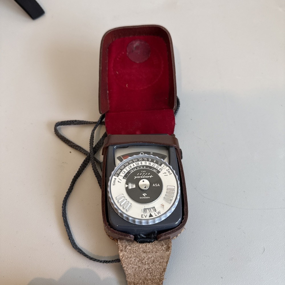 Gossen CdS Super Pilot Light Meter Untested with Case