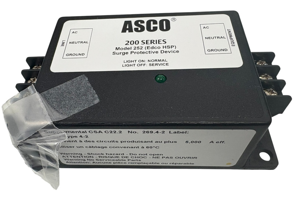 ASCO 200 Series Model 252 (Edco HSP) Surge Protective Device 