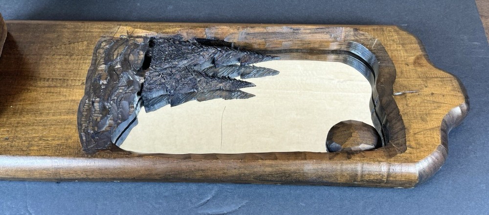 Hand Carved Tree Mirror Decorative Wall Decor
