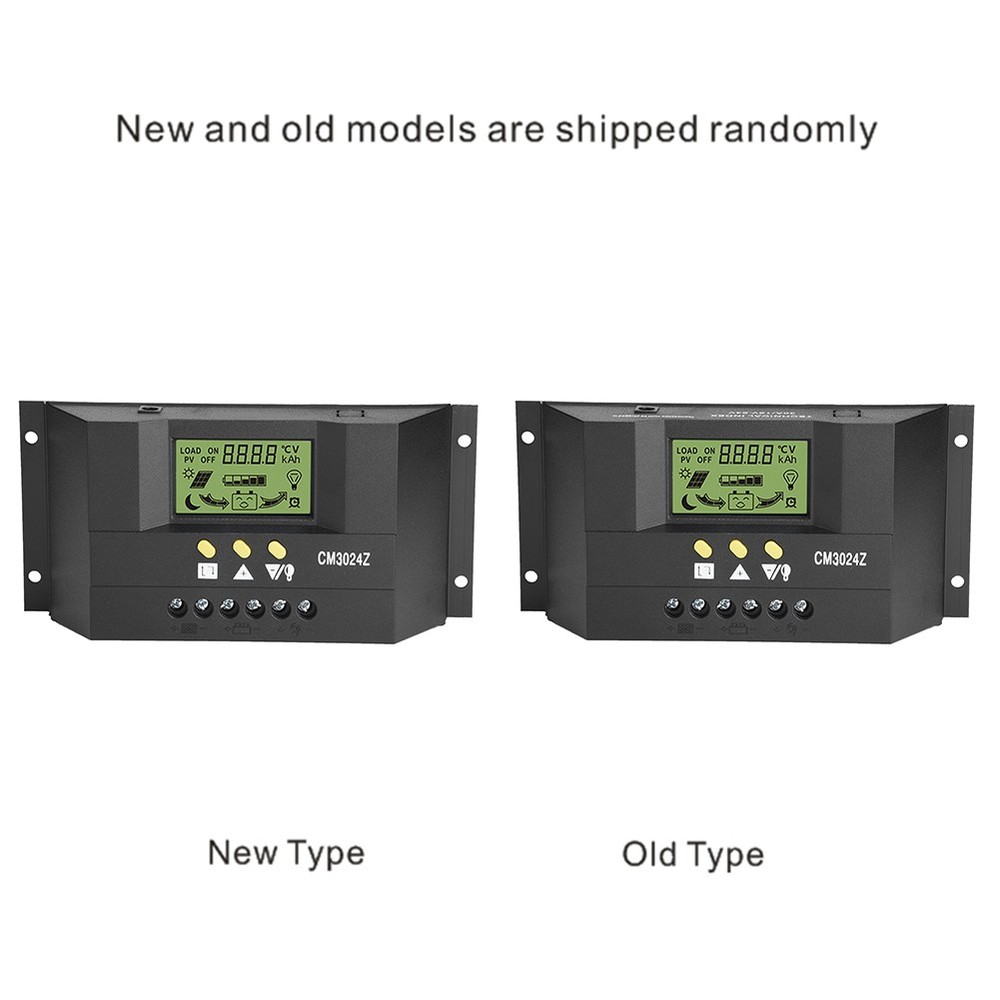 PWM Intelligent Solar Panel Controller Regulator LCD Display 12V 24V