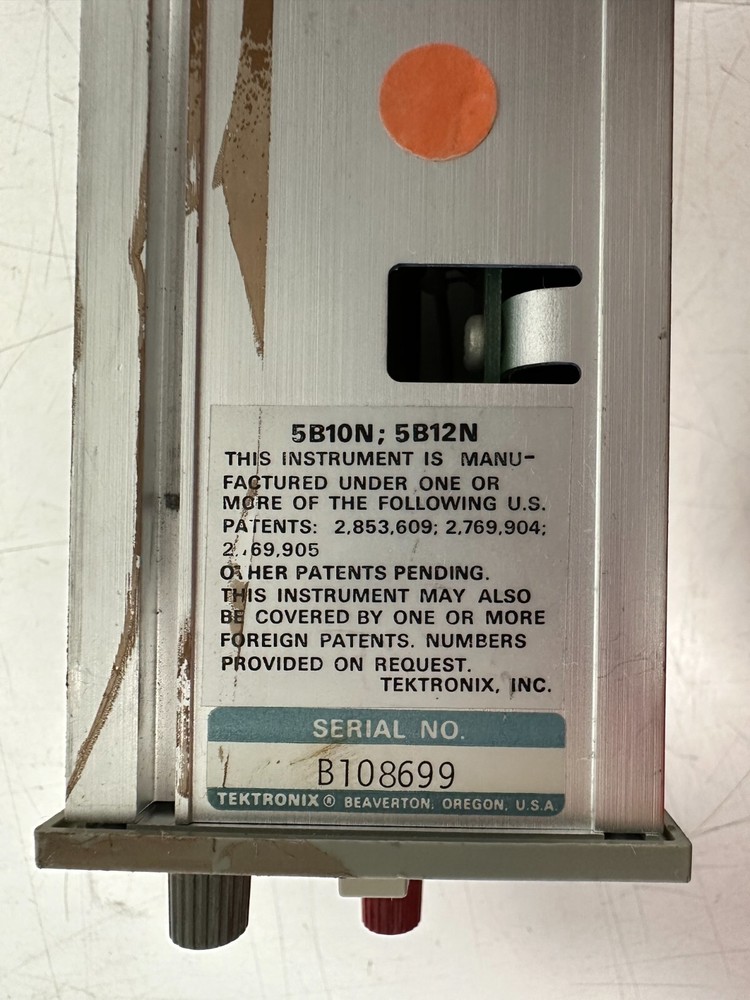 PARTS! Tektronix 5B10N Time Base/ Amplifier Module (UNTESTED)