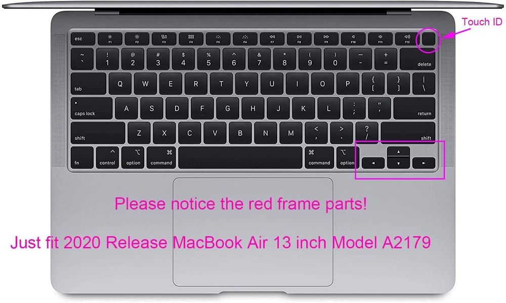 Korean Language Silicone Keyboard Cover Protector for 2020 Release MacBook Air