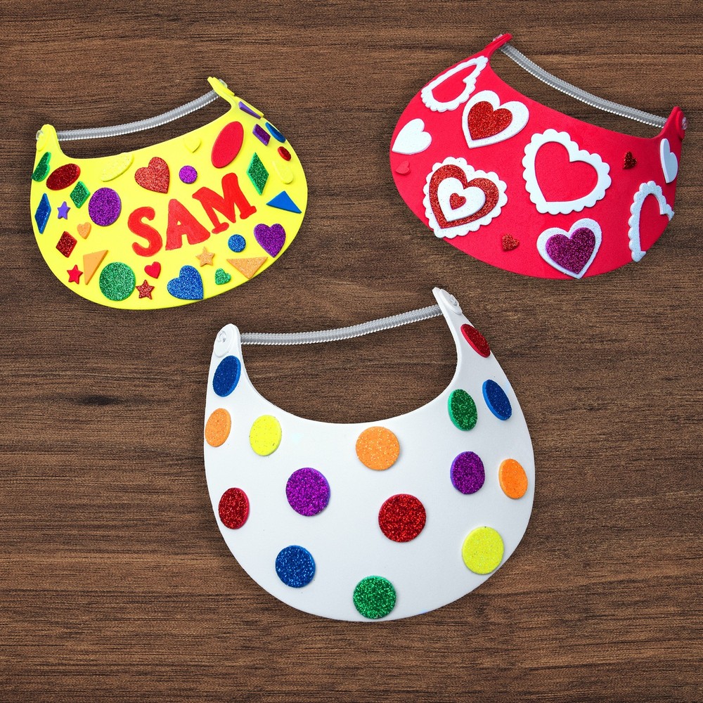 CousinDIY Foam Visor 6/Pkg-Assorted