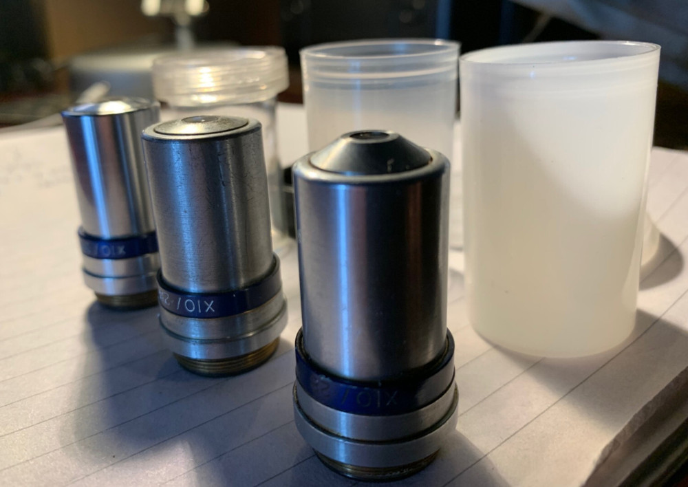 Vintage Watson 10x Magnification Long-Barrel Parachromatic Microscope Objective