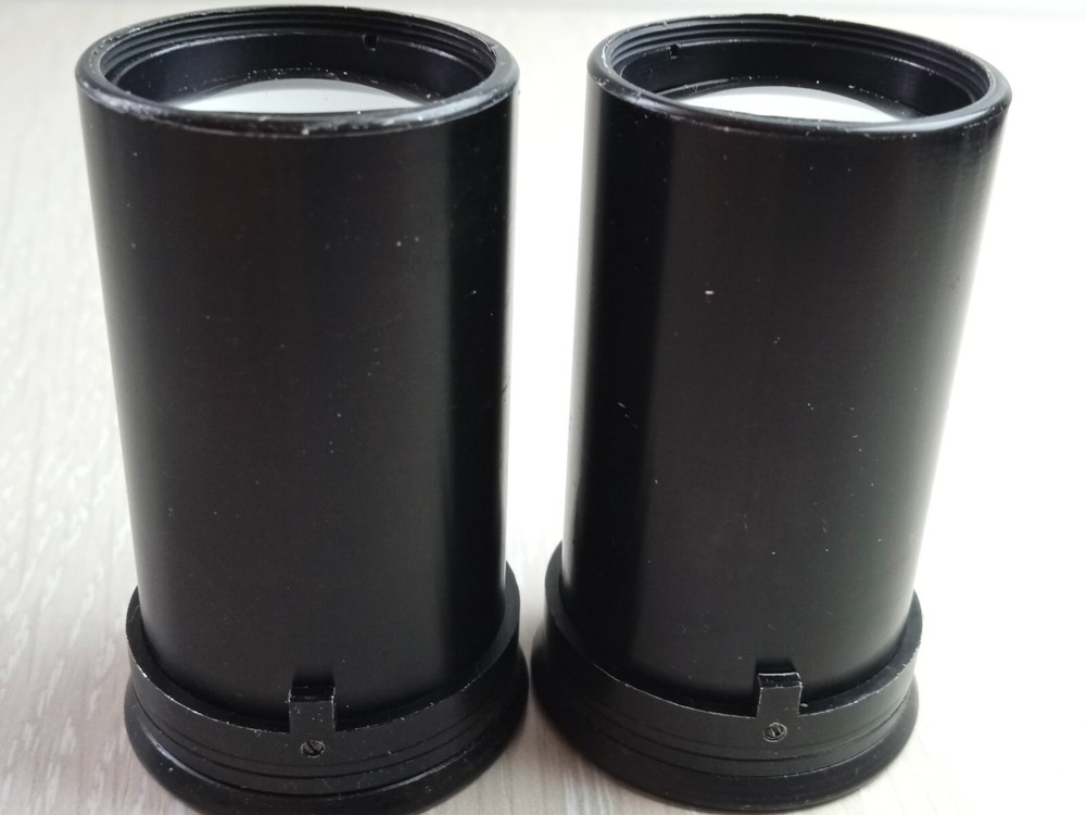 VINTAGE PAIR 5X EYEPIECE MICROSCOPE #0202