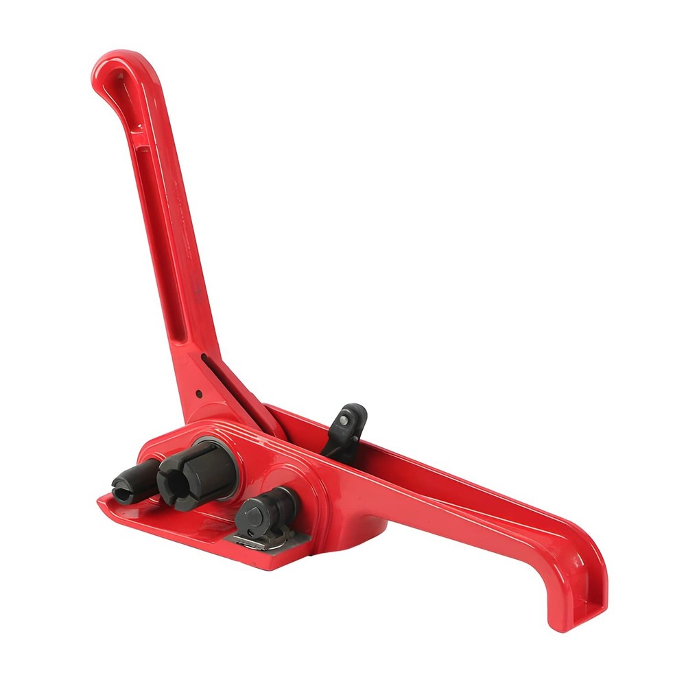 Lightweight Heavy-Duty Strapping Tool with Cutter for Polyester & Polypropylene