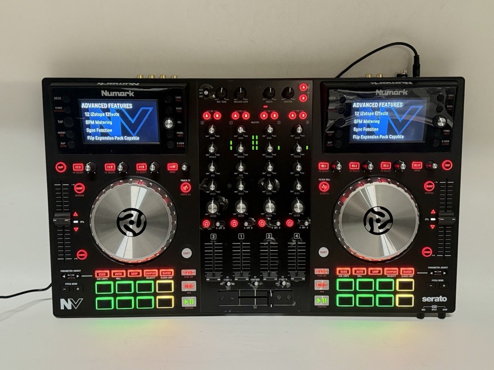 Numark NV 4-Channel Dual-Display Serato DJ Controller - Tested / Working