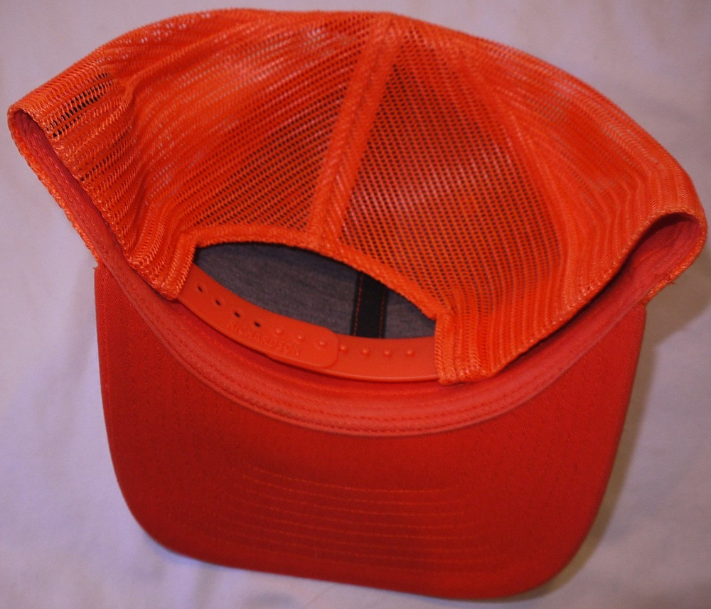 EUC Orange WAGGLE GOLF Rabbit Mesh Trucker Cap Hat