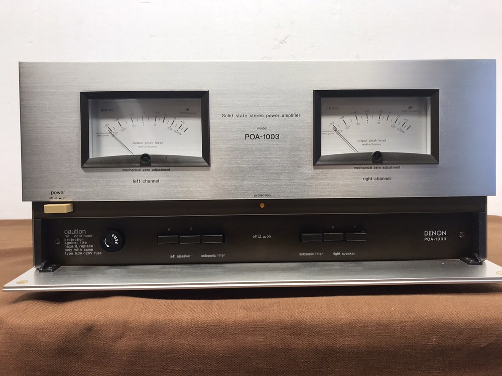 Denon Vintage Stereo Power Amplifier Model POA-1003