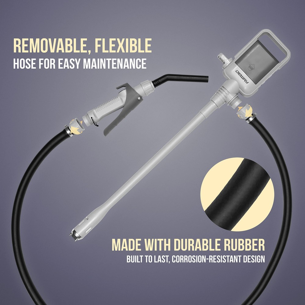DEWAY Automatic Fuel Transfer Pump with Nozzle