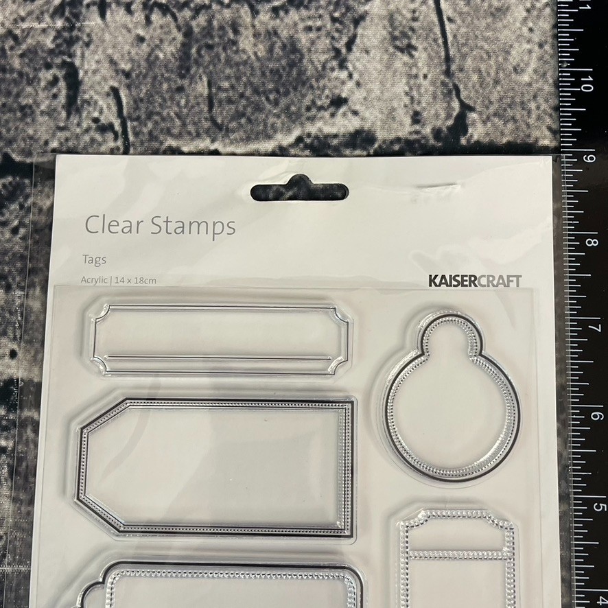 Kaisercraft TAGS Scrapbook Clear Stamps CS760 Journal Boxes