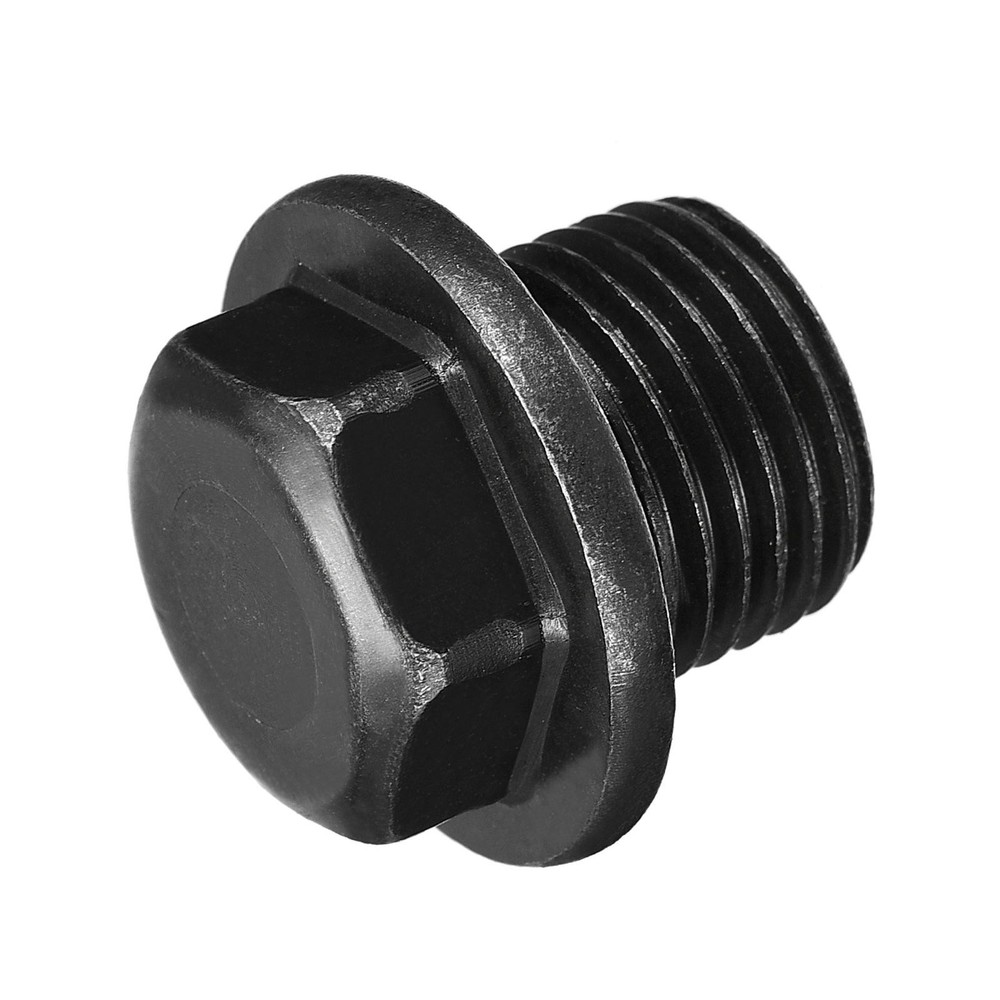 Outer Hex Head Socket Pipe Fitting Plug M20x1.5 Male Thread Carbon Steel 2Pcs