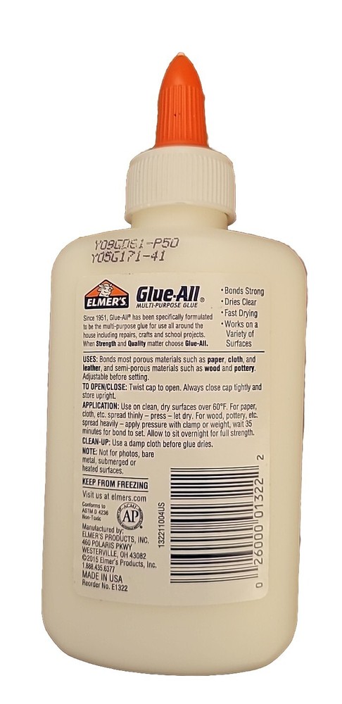 Elmer's Glue-All White Glue, 4 Oz, Dries Clear