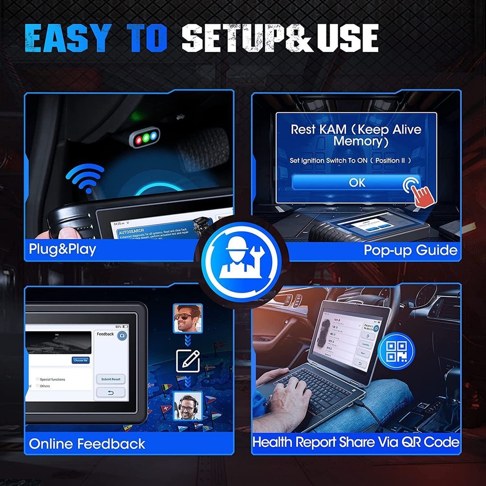 🔥TOPDON AD800BT Wireless Car OBD2 Scanner Full Systems Diagnostic Scan Tool
