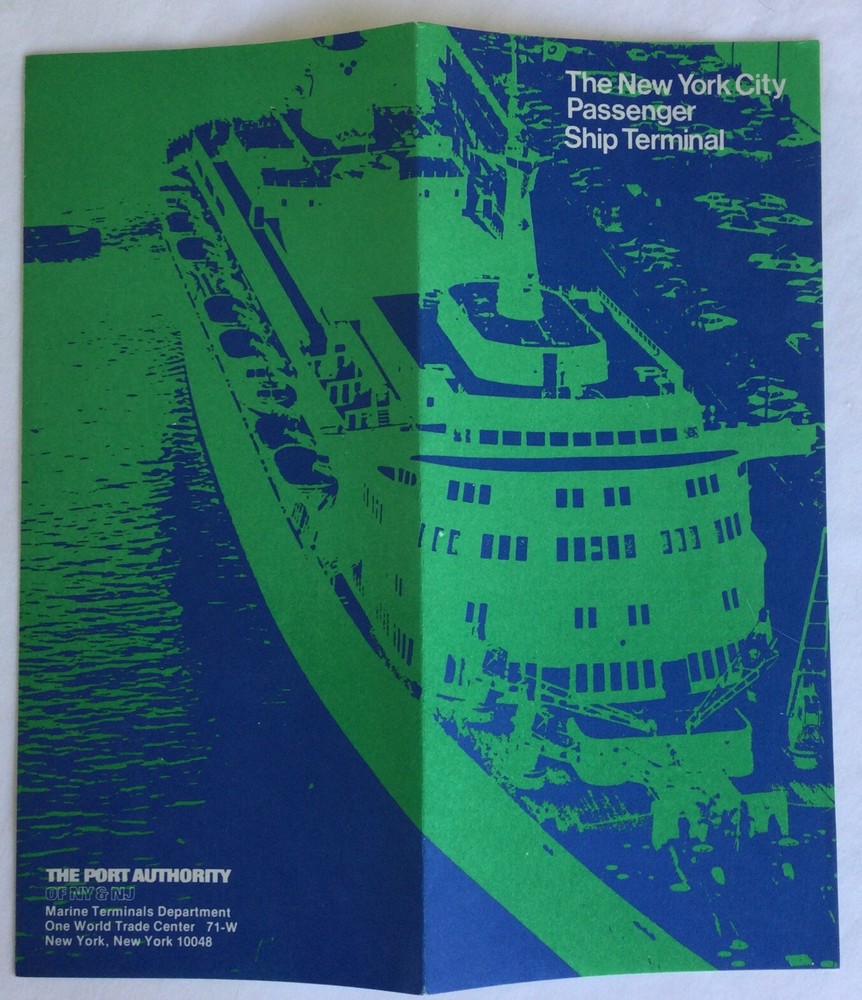 New York City Passenger Ship Terminal Information Folder - c. 1985