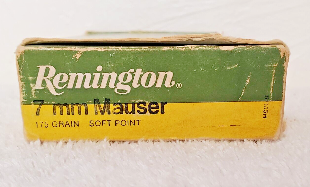 Vintage Remington High Velocity 7MM Mauser Kleanbore Empty Ammo Box w/Insert