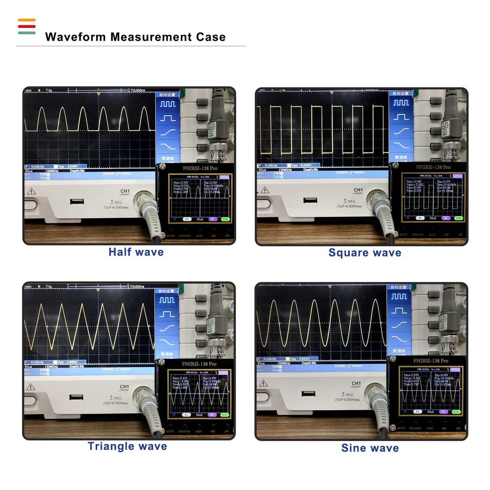 138Pro Mini Handheld Digital Oscilloscope Kit, 2.5MS/s High Sampling Rate, 20...