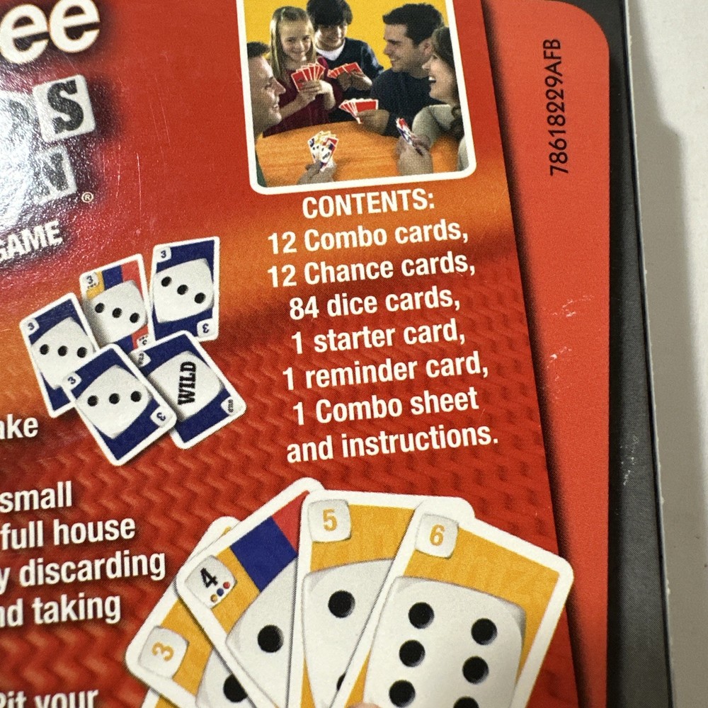 New Yahtzee Hands Down Card Game