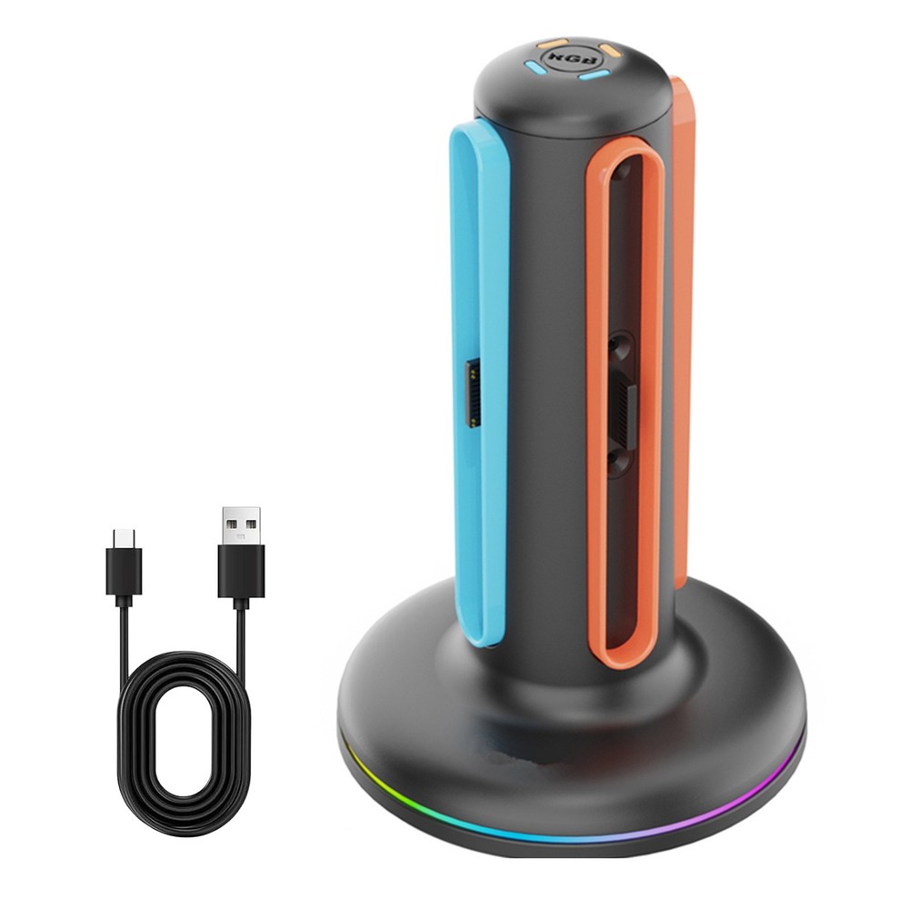 USB Type C 4-Slot Dual-Side Charging Dock for Nintendo Switch 2 JoyCon 2